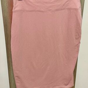 Only Pink Pencil Skirt Knee-Length Casual